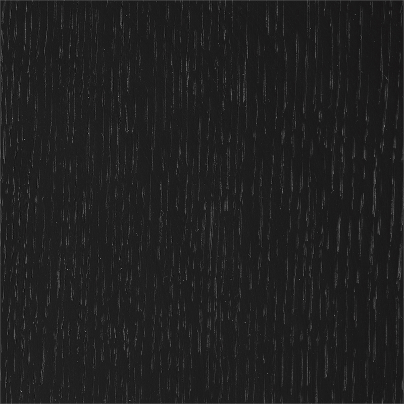 Linon Sandy Round Coffee Table Matte Black Wooden Top with Base in Black Steel