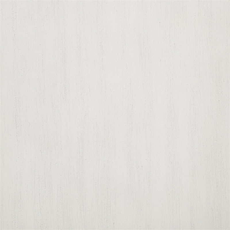 Linon Kelcey Storage Cabinet Windowpane Glass Doors in Creamy White Wood