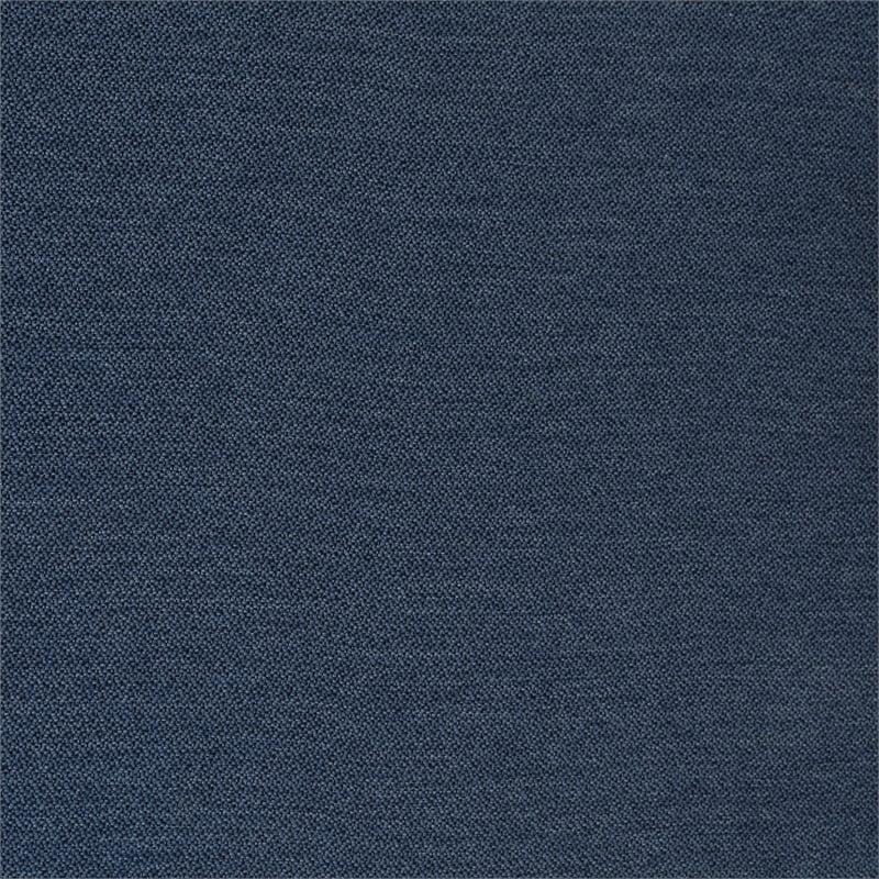 Linon Kari Set of 2 Blue Fully Upholstered Barstools in Dark Brown Stained Wood