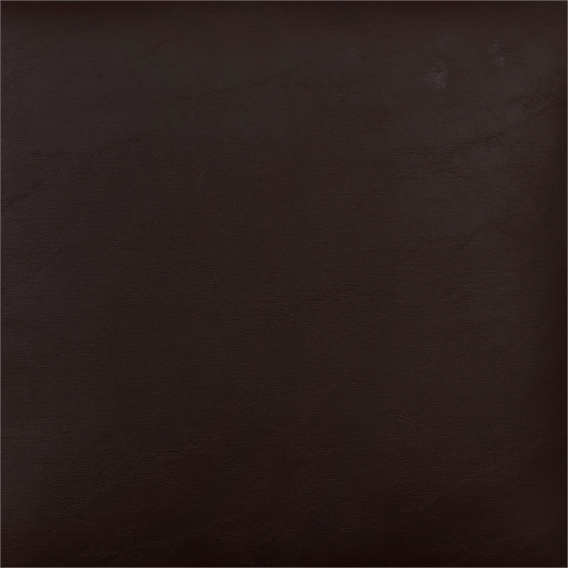 Linon Reagan Set of 2 Faux Leather Upholstered Counter Stools in Rich Brown