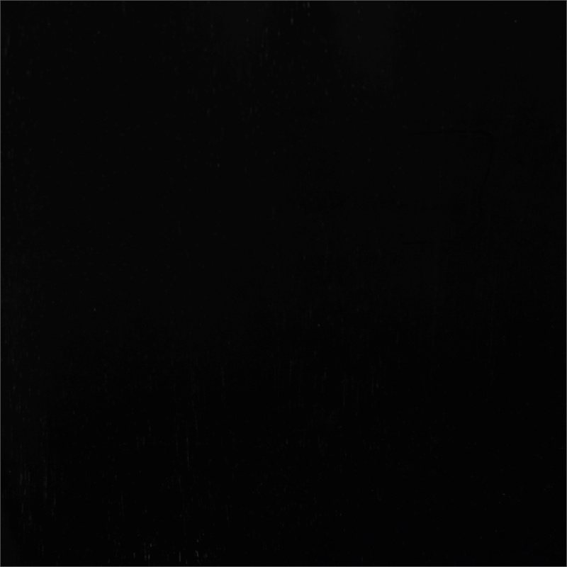 Linon Percy Set of 2 High Slat Back Counter Stools in Black Glossy Rubberwood