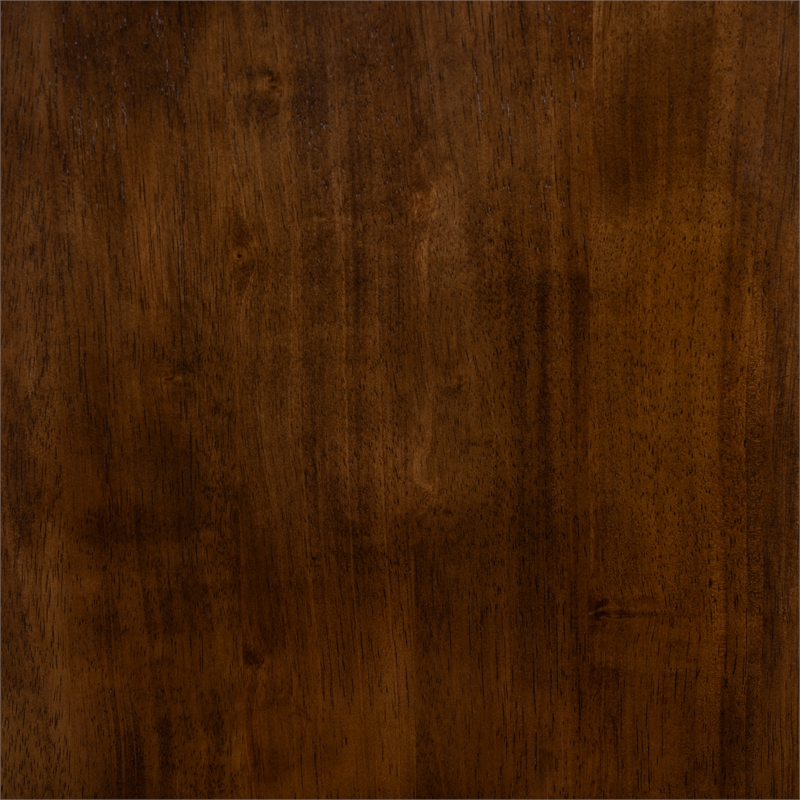 Linon Percy Set of 2 High Slat Back Counter Stools in Glossy Walnut Brown Wood