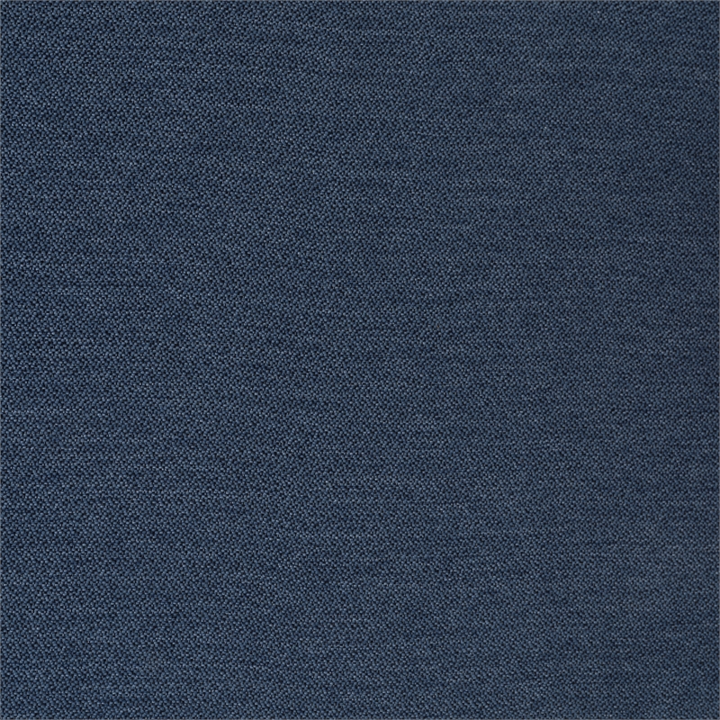 Linon Tarah Fully Upholstered Accent Chair in Blue Fabric and Dark Wooden Legs