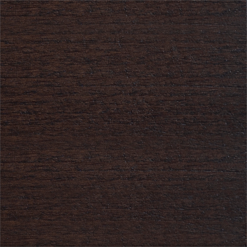 Linon Tarah Fully Upholstered Accent Chair in Blue Fabric and Dark Wooden Legs