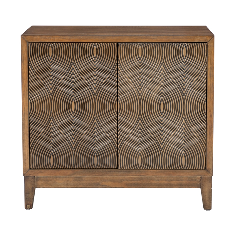 Linon Jennison Accent Cabinet in Brown