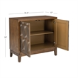 Linon Jennison Accent Cabinet in Brown