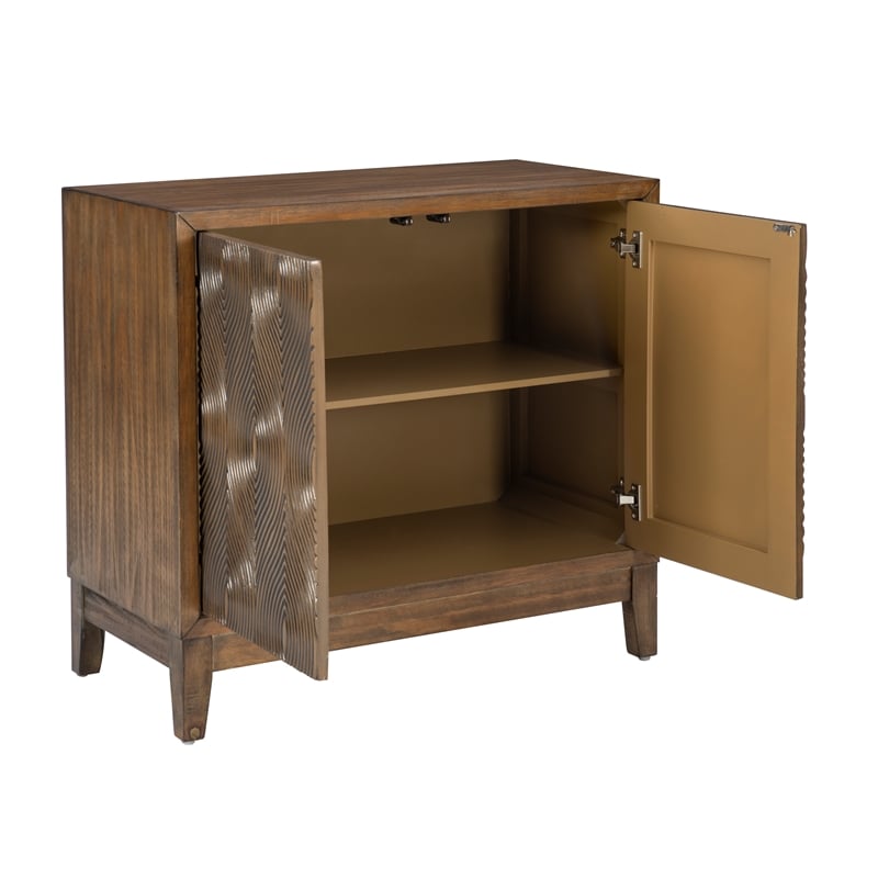 Linon Jennison Accent Cabinet in Brown