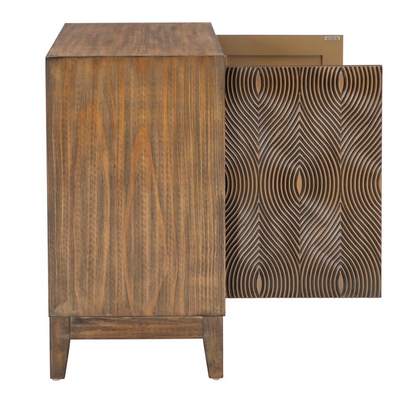 Linon Jennison Accent Cabinet in Brown