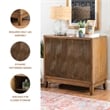 Linon Jennison Accent Cabinet in Brown
