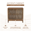 Linon Jennison Accent Cabinet in Brown
