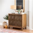 Linon Jennison Accent Cabinet in Brown