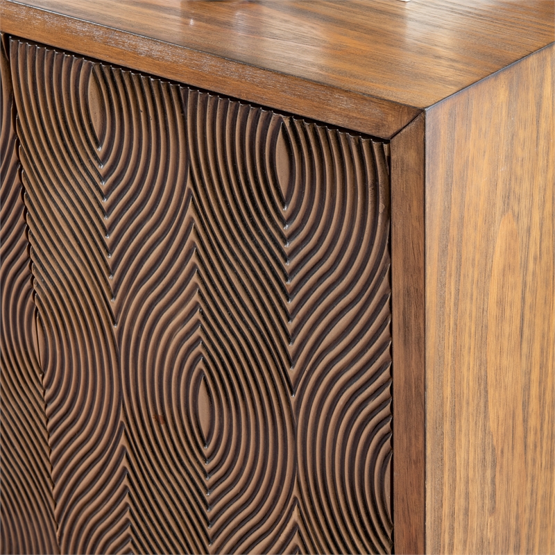Linon Jennison Accent Cabinet in Brown