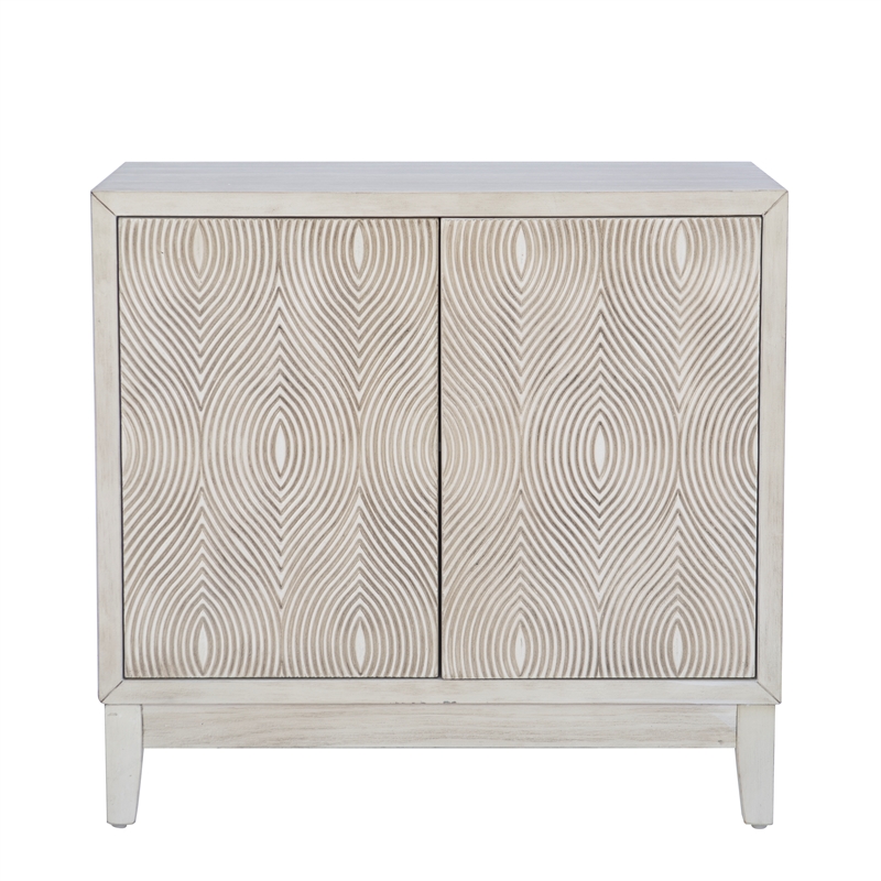 Linon Jennison Accent Cabinet in Antique White