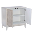 Linon Jennison Accent Cabinet in Antique White