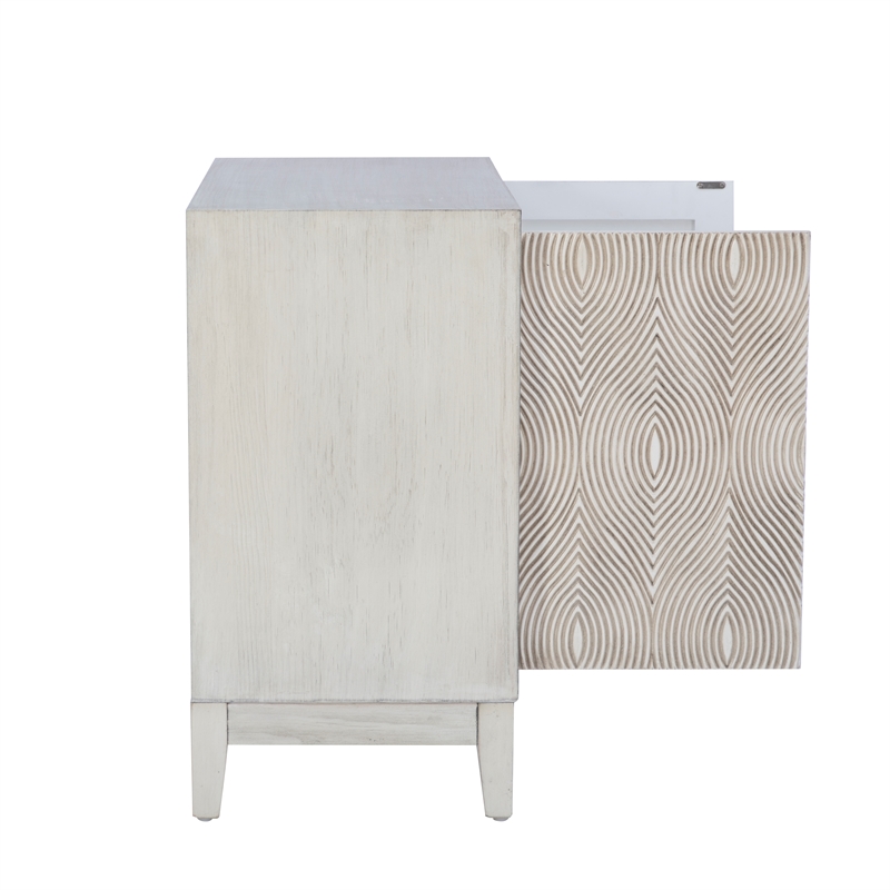 Linon Jennison Accent Cabinet in Antique White