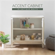 Linon Jennison Accent Cabinet in Antique White