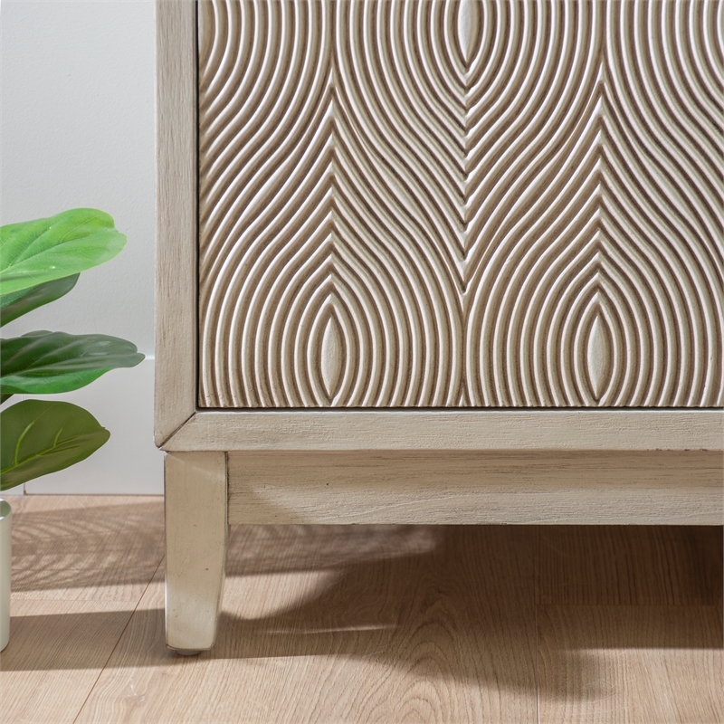 Linon Jennison Accent Cabinet in Antique White