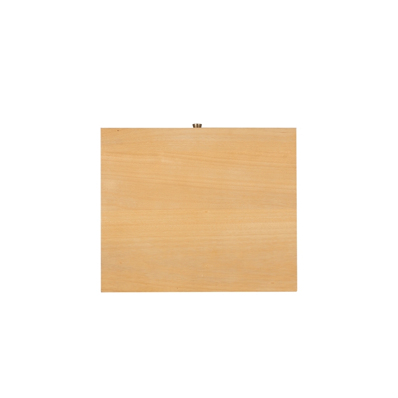 Linon Catlett Cane Side Table Nightstand in Natural