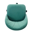 Linon Adalynn Office Rolling Desk Chair in Aqua