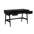 Linon Ryker Rattan Desk in Black