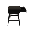 Linon Ryker Rattan Desk in Black