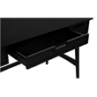 Linon Ryker Rattan Desk in Black