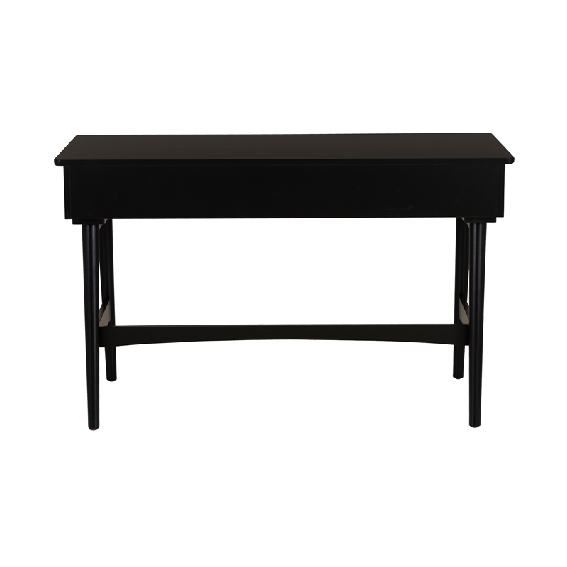 Linon Ryker Rattan Desk in Black