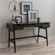 Linon Ryker Rattan Desk in Black