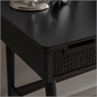 Linon Ryker Rattan Desk in Black