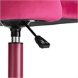 Linon Adalynn Office Rolling Desk Chair in Hot Pink