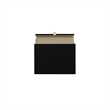 Linon Collett Cane 2 Drawer Nightstand in Black
