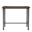 Linon Austin 3 Piece Dining Pub Set in Pewter