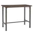 Linon Austin 3 Piece Dining Pub Set in Pewter