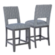 Linon Jubilee Counter Stool in Gray Set of 2