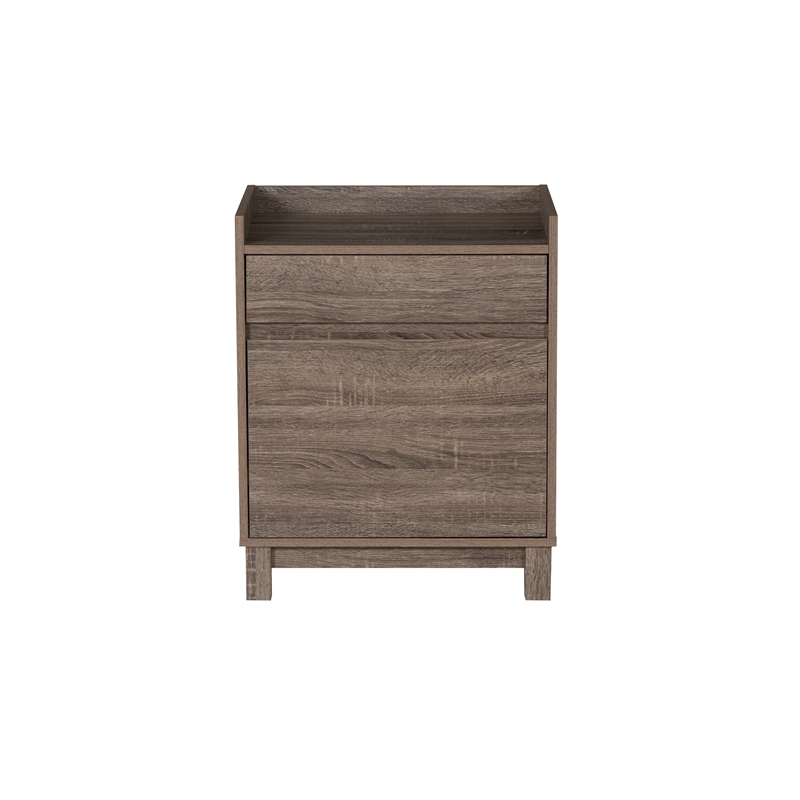 Linon Tracey Mission Office Desk Bookcase File Cabinet in Gray
