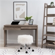 Linon Tracey Mission Office Desk Bookcase File Cabinet in Gray