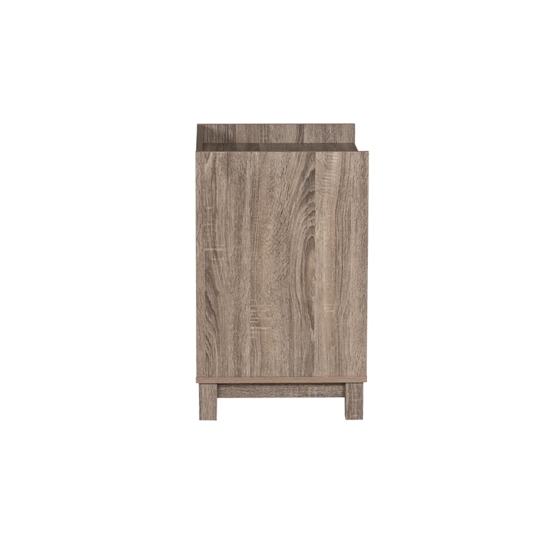 Linon Tracey Mission Office Desk Bookcase File Cabinet in Gray