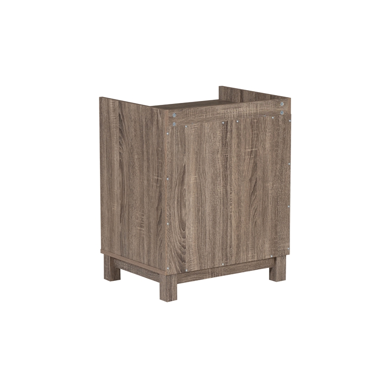 Linon Tracey Mission Office Desk Bookcase File Cabinet in Gray