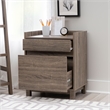 Linon Tracey Mission Office Desk Bookcase File Cabinet in Gray