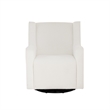Linon Senna Swivel Rocker Chair Sherpa in White