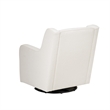 Linon Senna Swivel Rocker Chair Sherpa in White