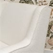 Linon Senna Swivel Rocker Chair Sherpa in White