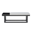 Georgia Gray Upholstered Bench with Removable Tray in Black Wood