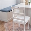 Linon Nova Wood Dining Nook Four Piece Set in White
