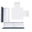 Linon Nova Wood Dining Nook Four Piece Set in White