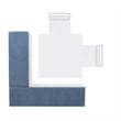 Linon Nova Wood Dining Nook Four Piece Set in White
