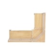 Linon Chelsea Wood Dining Nook Corner Unit in White and Natural