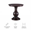 Linon Amelia Round Accent Table Pedestal Base 26.5