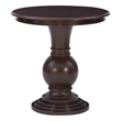 Linon Amelia Round Accent Table Pedestal Base 26.5