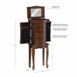 Linon Louis Philippe Jewelry Armoire 4 Drawers in Walnut Finished Wood
